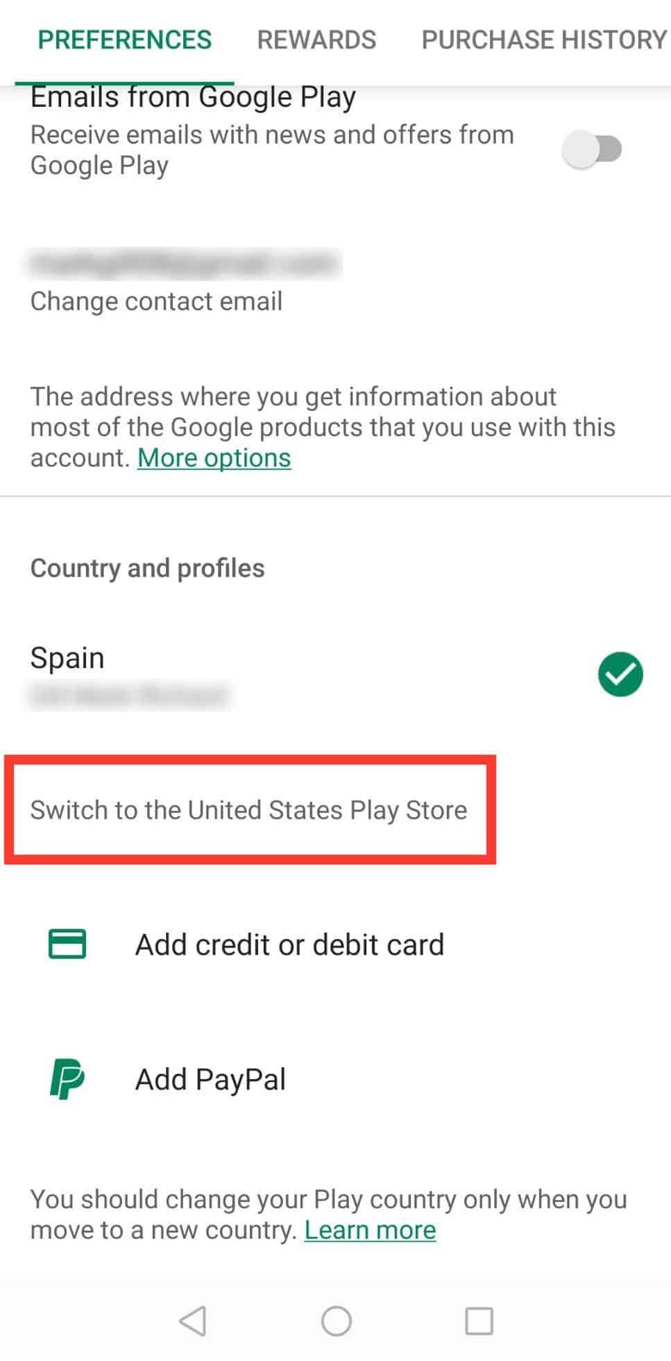 Switch To USA