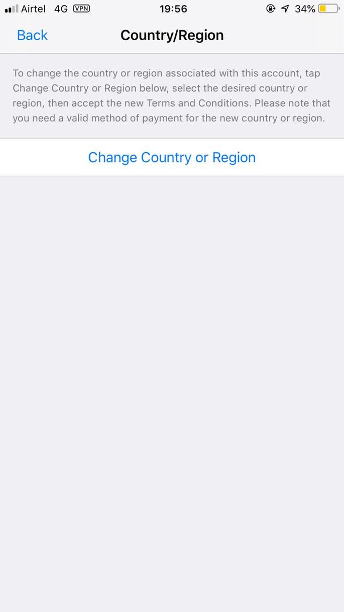 Change Country/Region