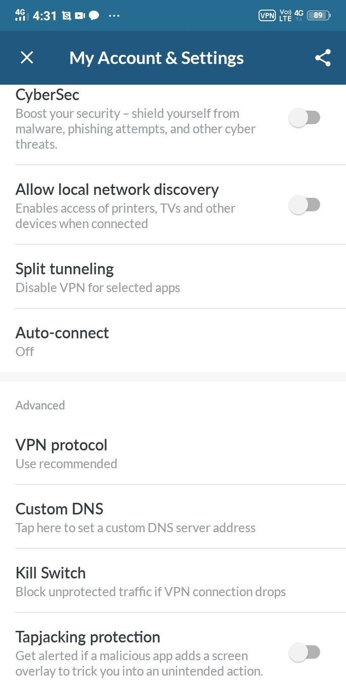 Features of Nord VPN